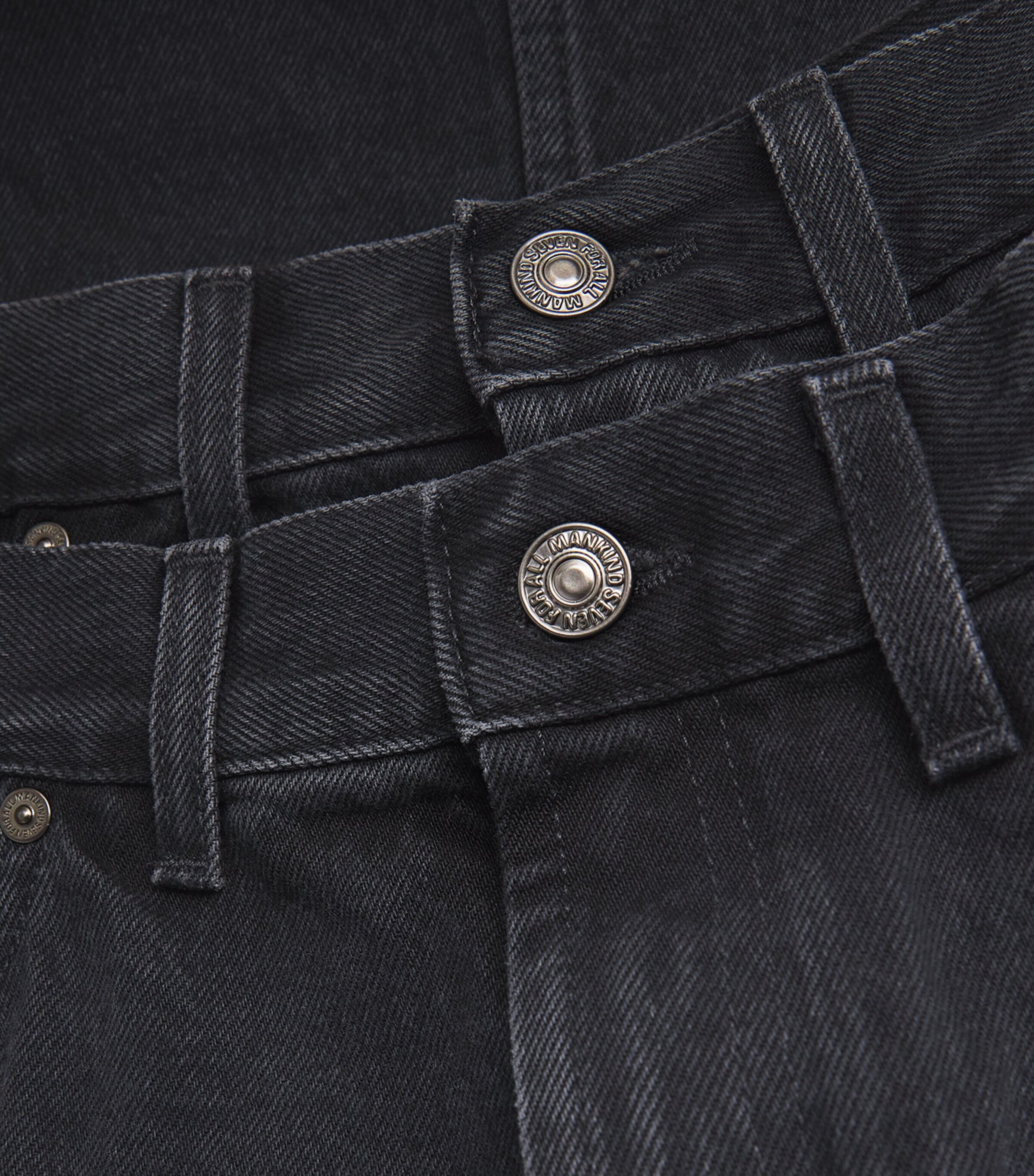 7 For All Mankind Womens Denim Double-Waisted Hussle Skirt Hustle Image 5
