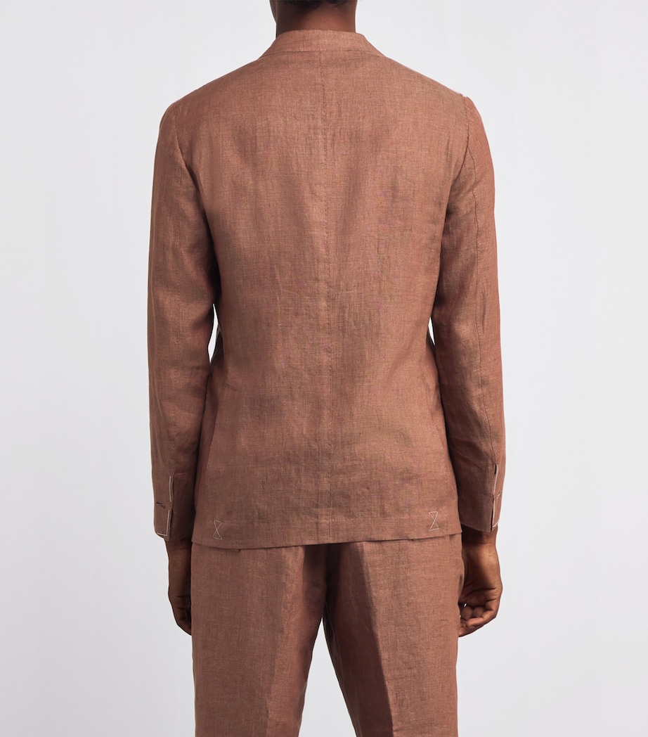 x Harrods Linen Blazer VICUNA Image 4