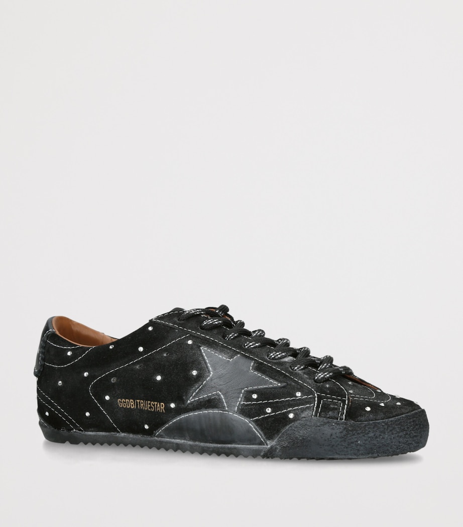 Suede Embellished True Star Sneakers BLACK Image 3