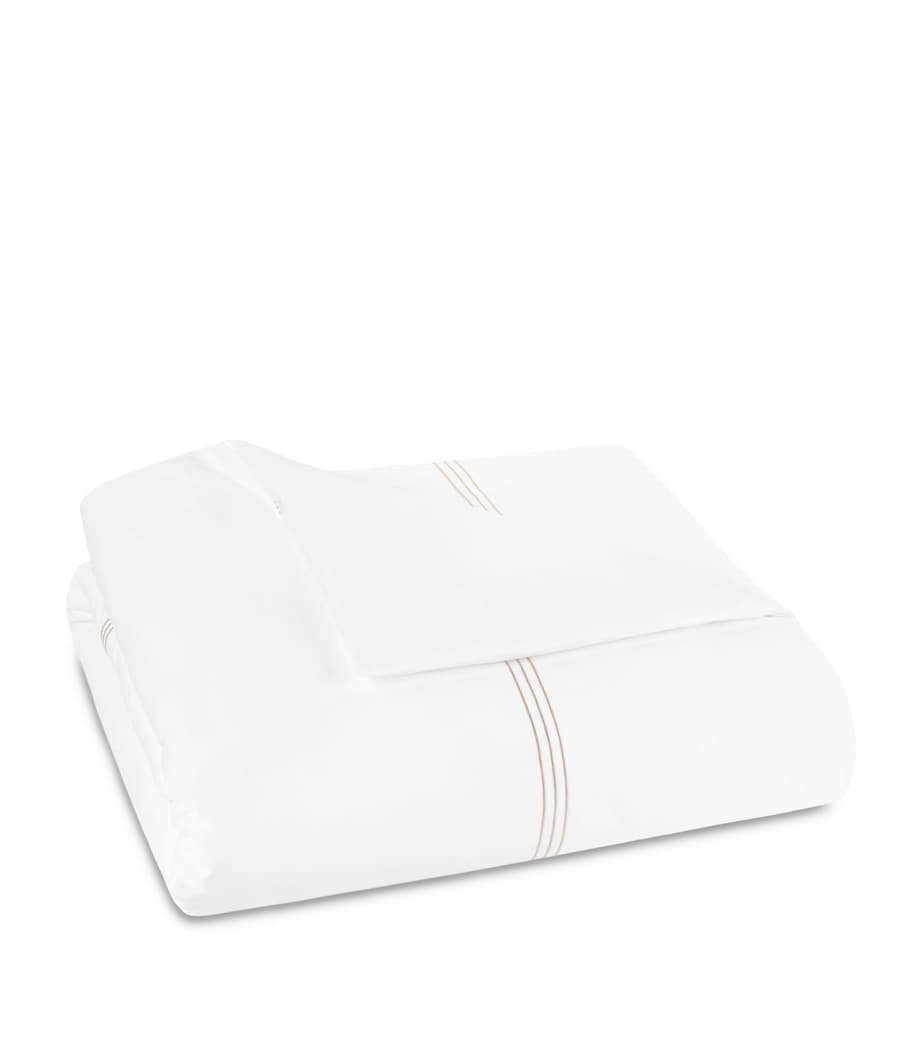 Cotton Alvorada King Duvet Cover Set WHITE/TIRAMISU Image 1