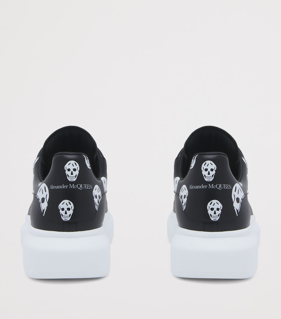 McQueen Leather Skull-Print Oversized Sneakers Image 3