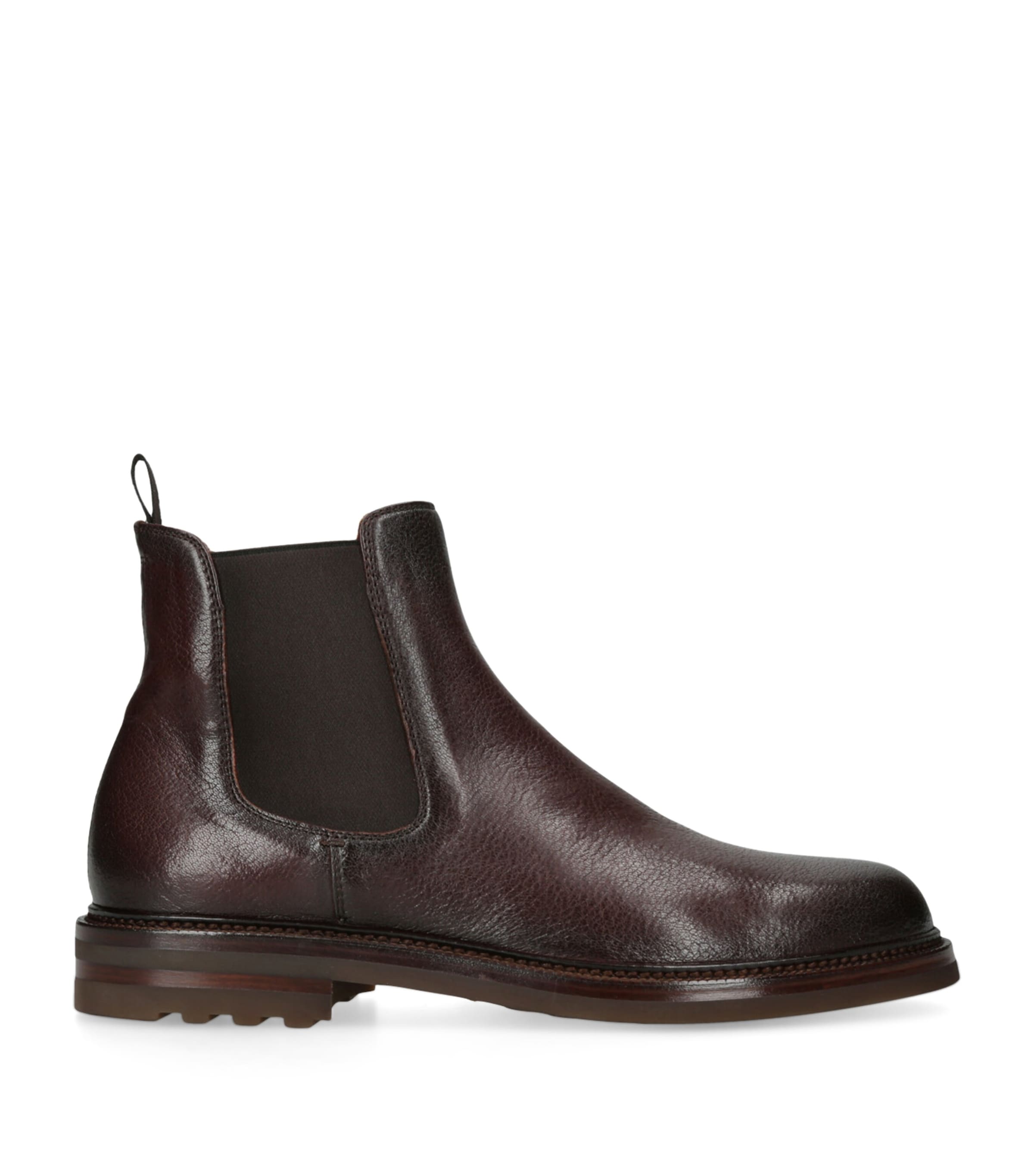 Leather Aston Flexi Chelsea Boots TAN Image 1