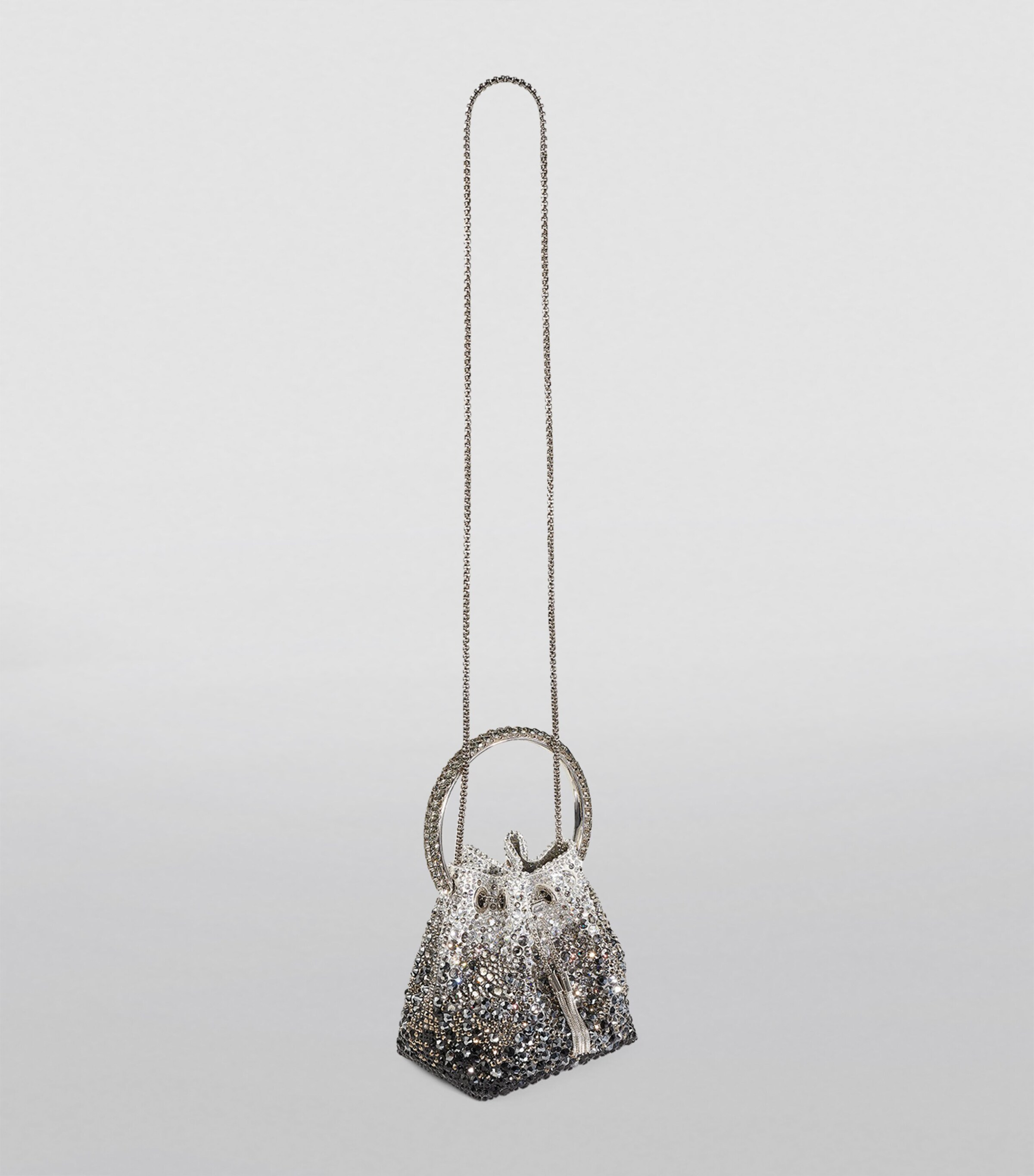 Embellished Bon Bon Top-Handle Bag BLACK/SMOKE/CLEAR Image 5
