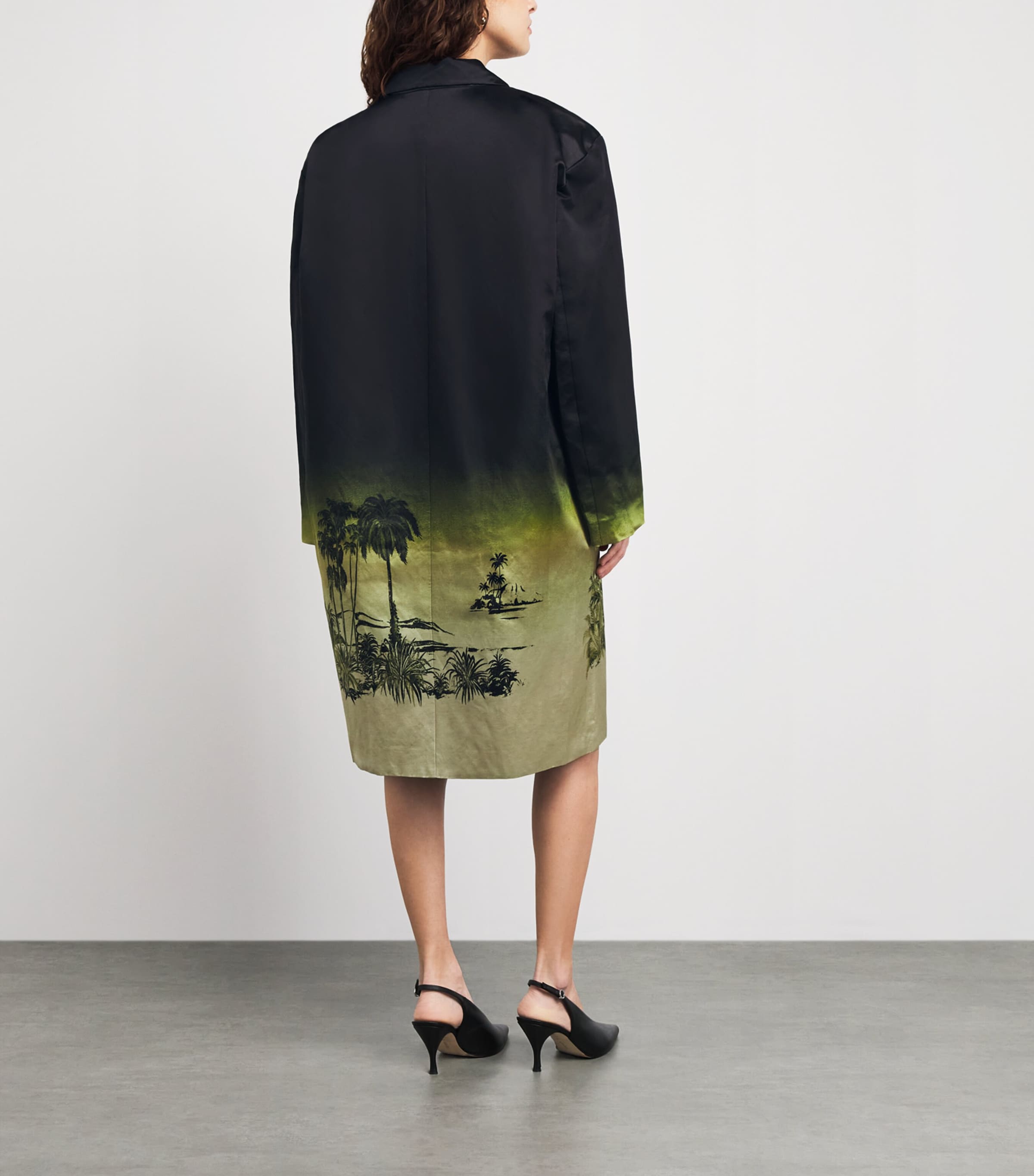 STAUD Womens Linen-Silk Jasper Jacket Cfgl California Glow Image 5