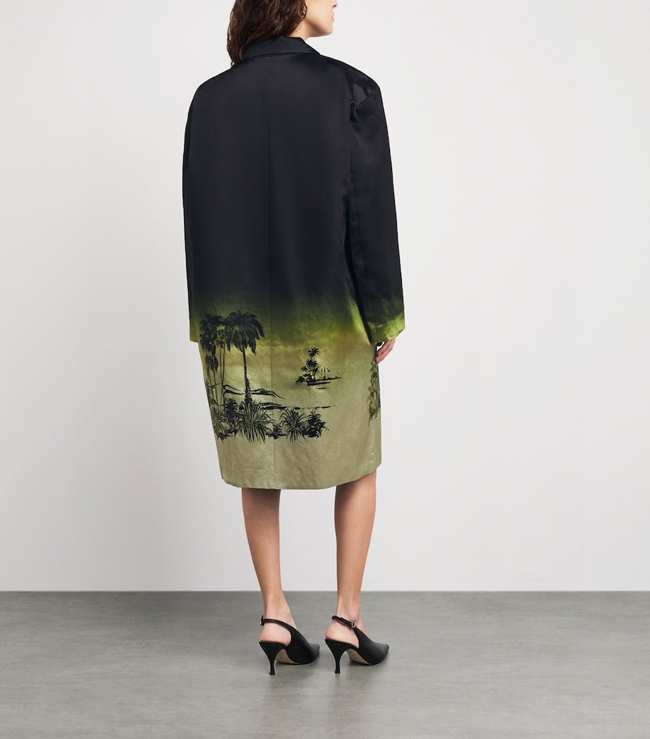 STAUD Womens Linen-Silk Jasper Jacket Cfgl California Glow Image 5