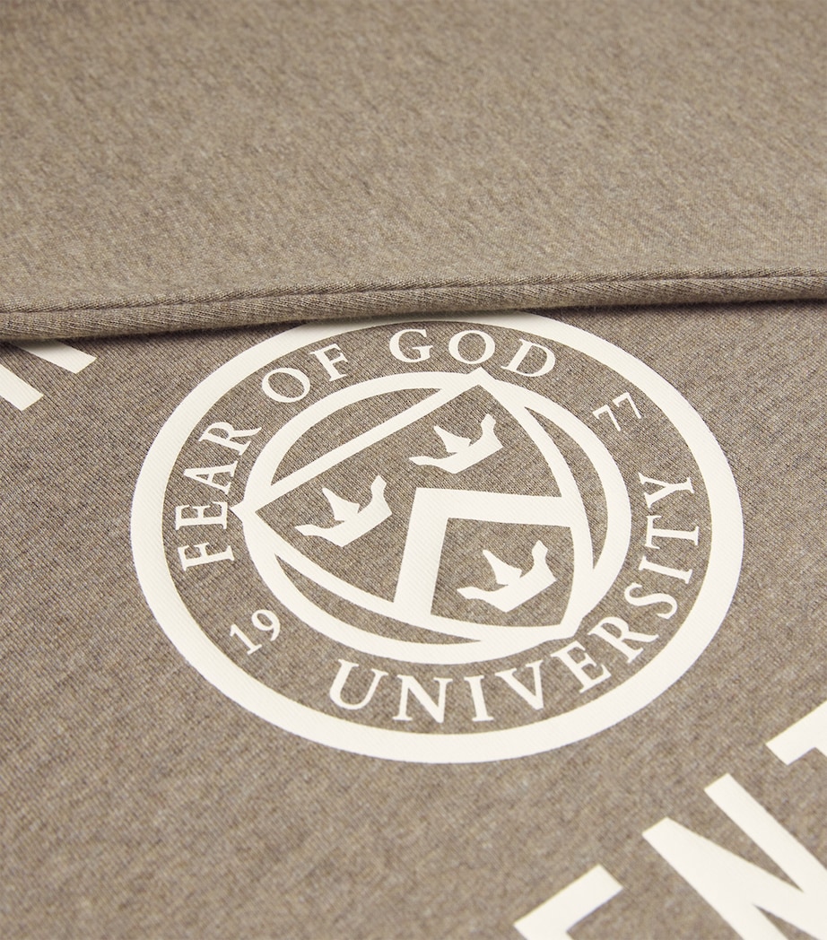 Long-Sleeve University Crest Logo T-Shirt HEATHER GRAY Image 5