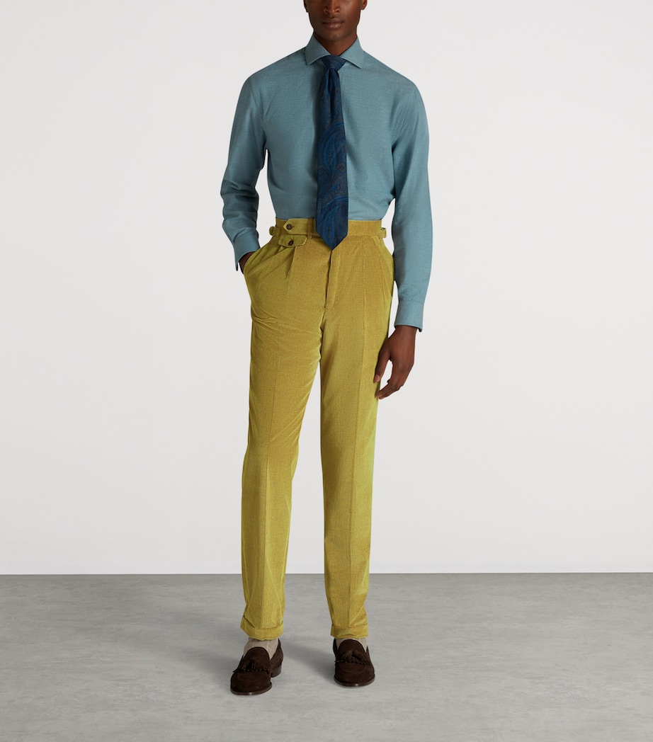 Cotton-Cashmere Corduroy Trousers 753GORSE YELLOW Image 2