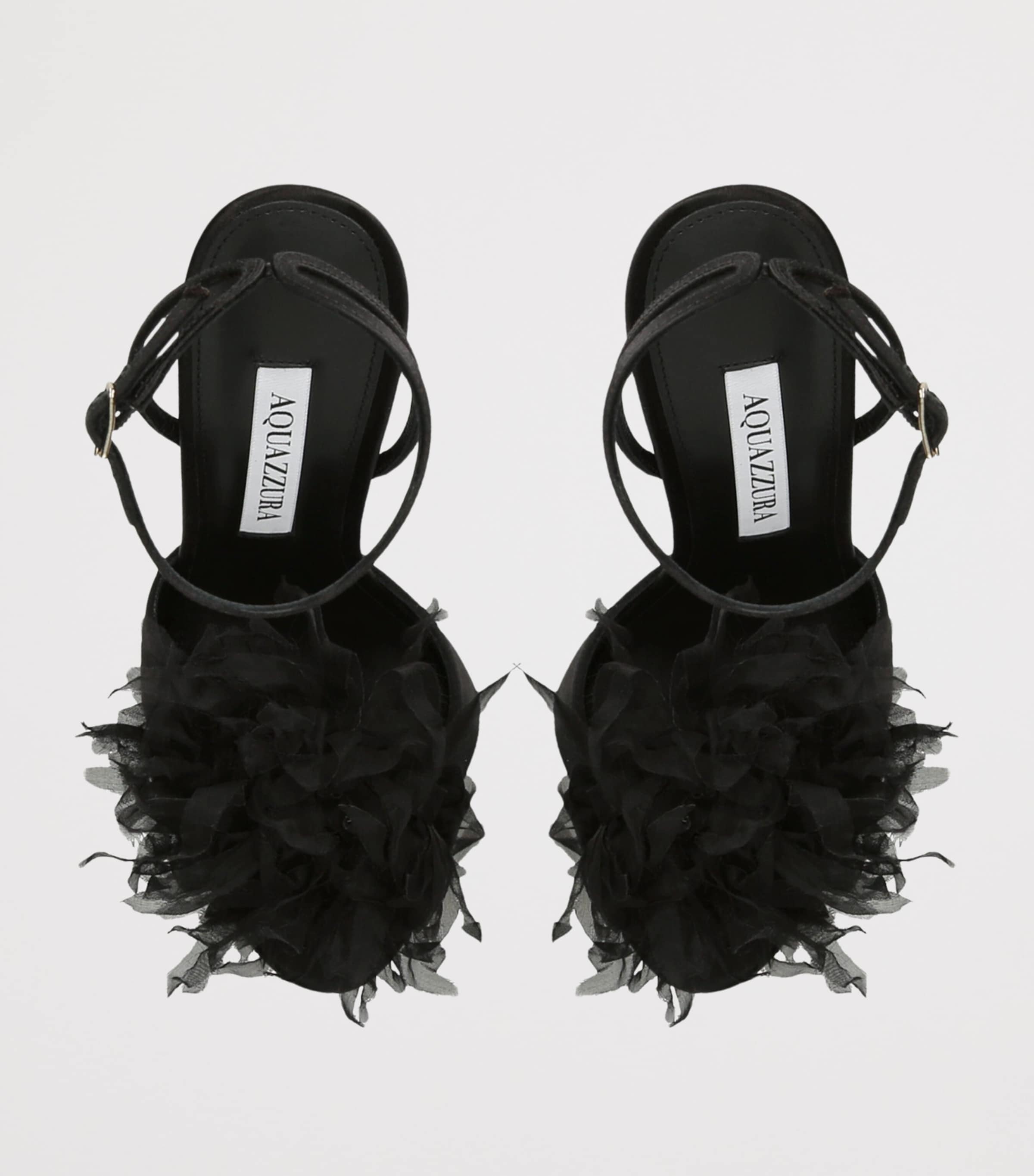 Satin Poème Sandals 105 BLACK Image 4