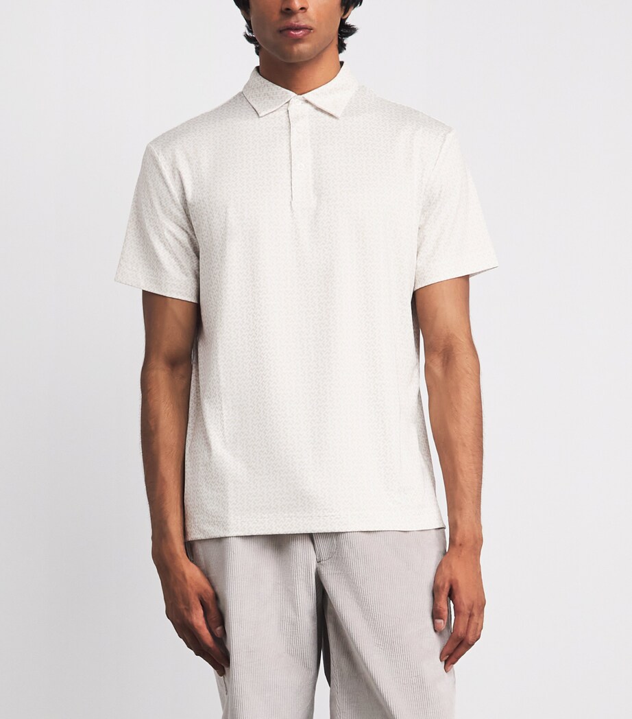 J Lindeberg Mens Bala Polo Shirt White Moonbeam Image 4