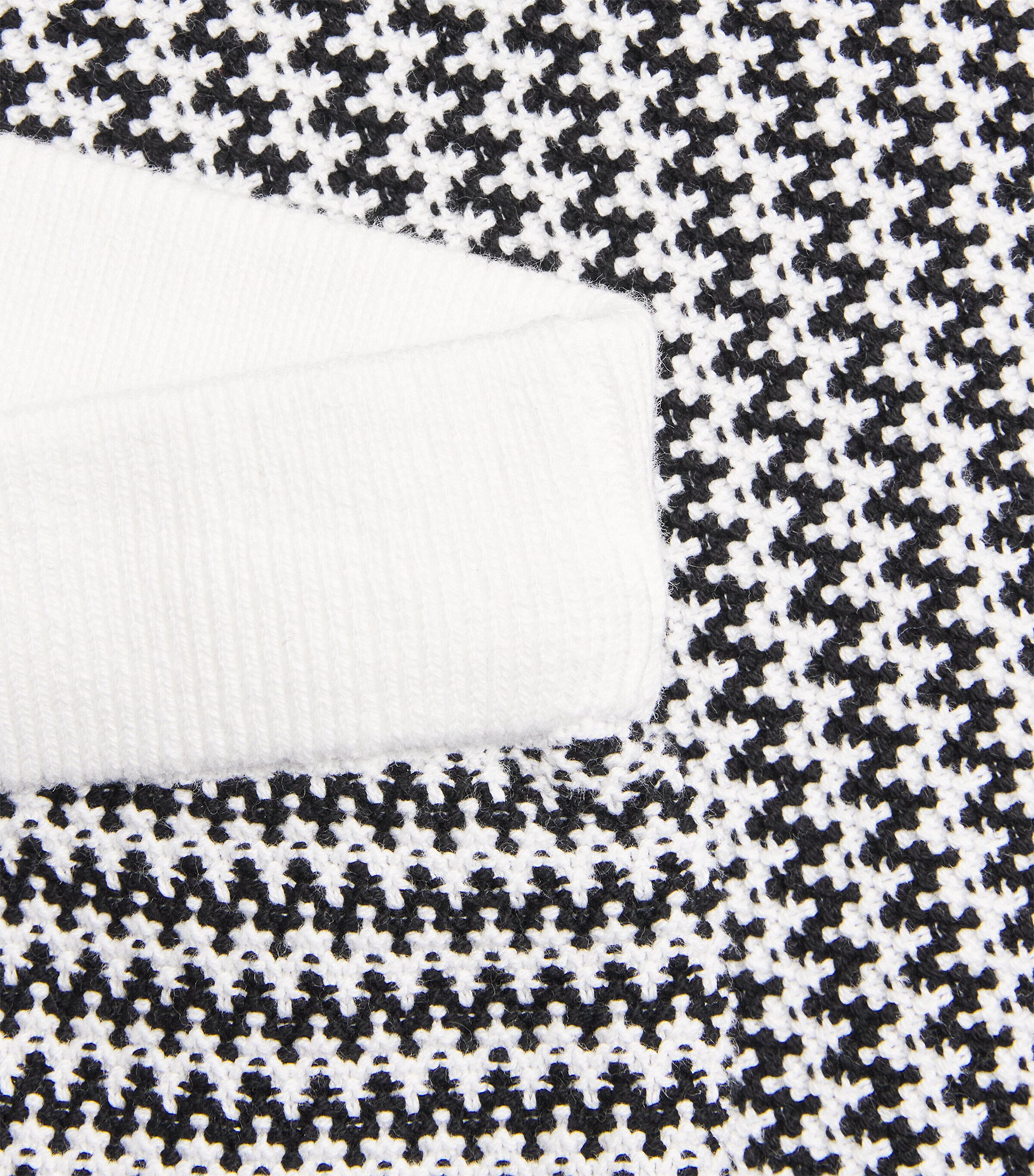 Varley Womens Cotton Knitted Villiers Shorts Snow White / Black Image 6