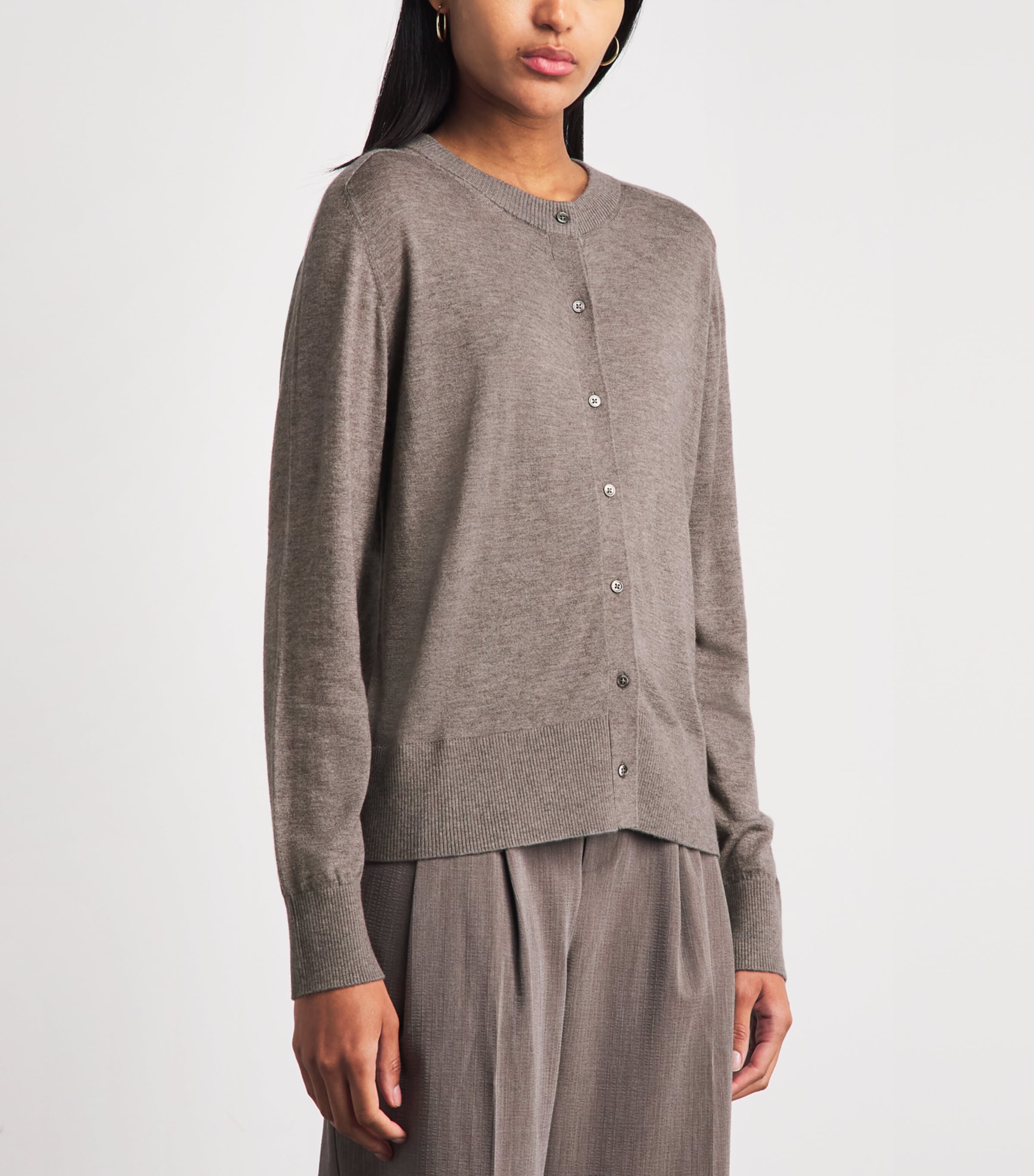 Varley Womens Fairfax Cardigan Cinder Marl Image 4