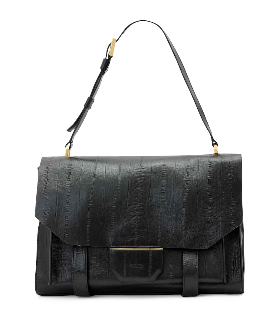 Leather Ursa Shoulder Bag BLACK Image 1