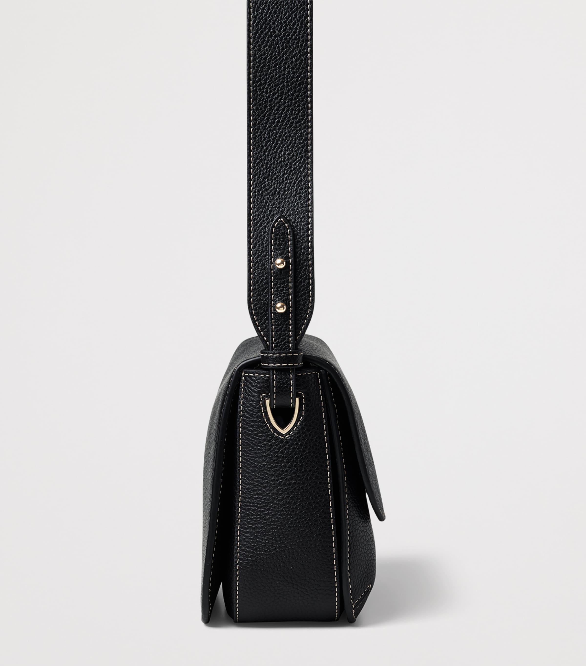 Aspinal Of London Large Leather Ella Cross-Body Bag Black Image 4