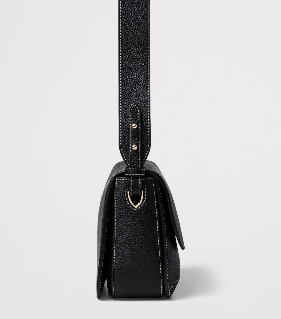 Aspinal Of London Large Leather Ella Cross-Body Bag Black Image 4
