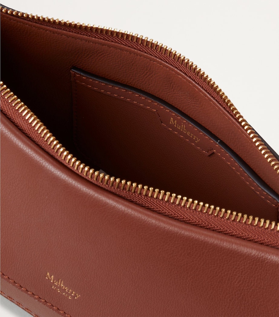 Leather Clovelly Shoulder Bag BRIGHT OAK Image 4