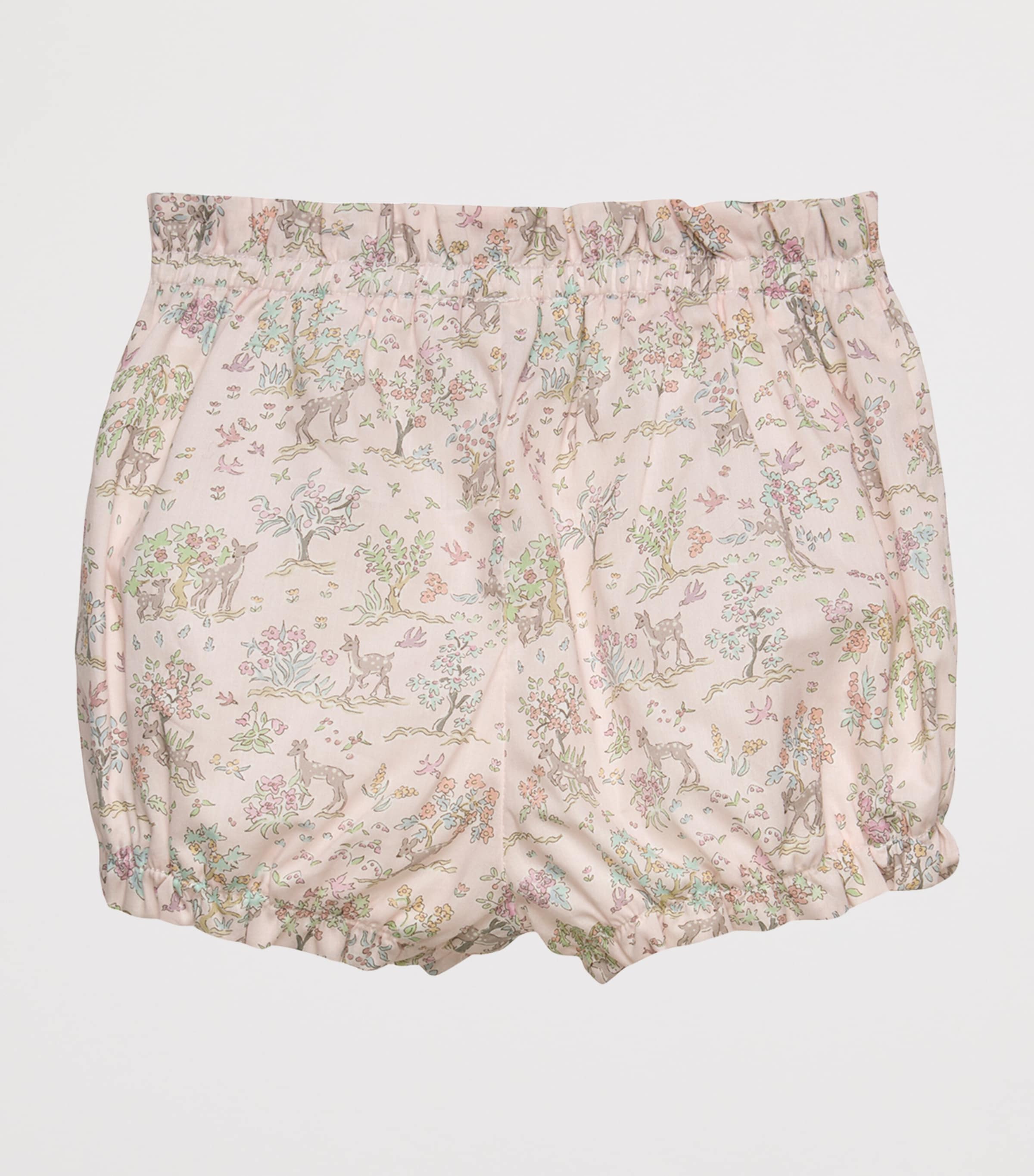 Trotters Cotton Liberty Print Bloomers (6-24 Months) Pale Pink Image 2