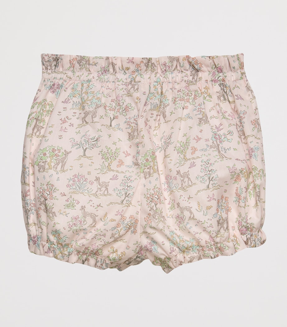 Trotters Cotton Liberty Print Bloomers (6-24 Months) Pale Pink Image 2