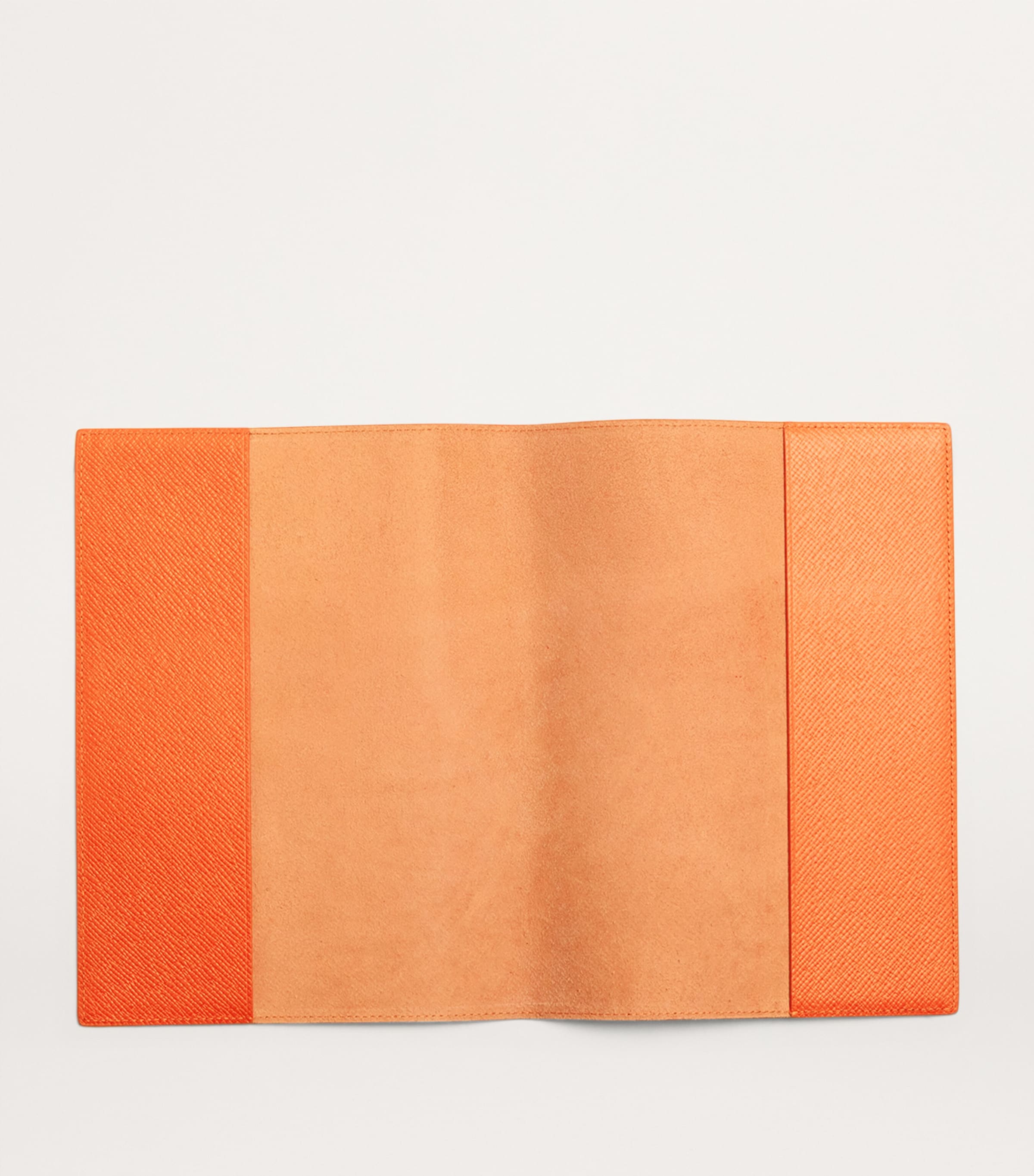 Harrods Leather Refillable Sleeve and Notepad Orange Image 2