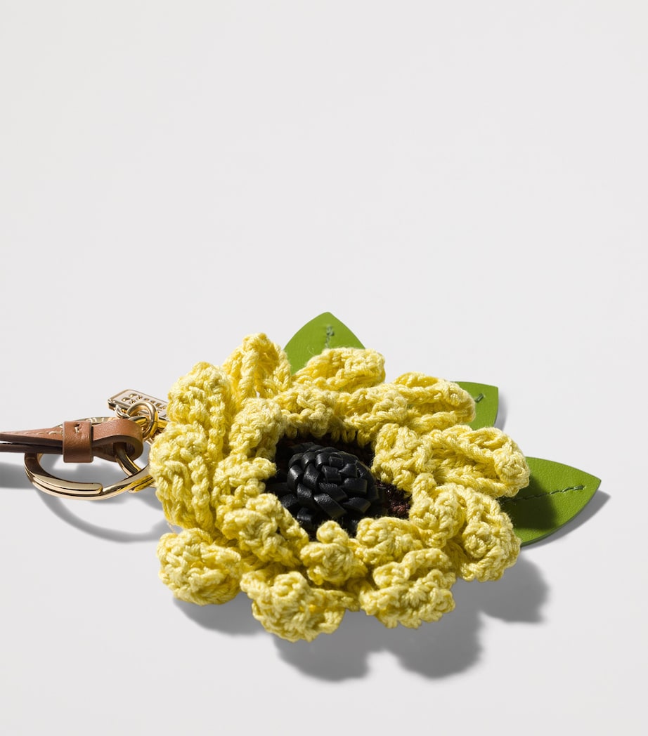 Miu Miu Flower Keyring Yellow Image 2