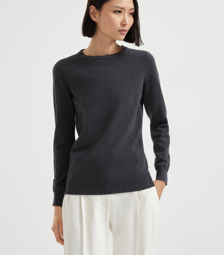 Cashmere Monili-Trim Sweater C2803 Image 2