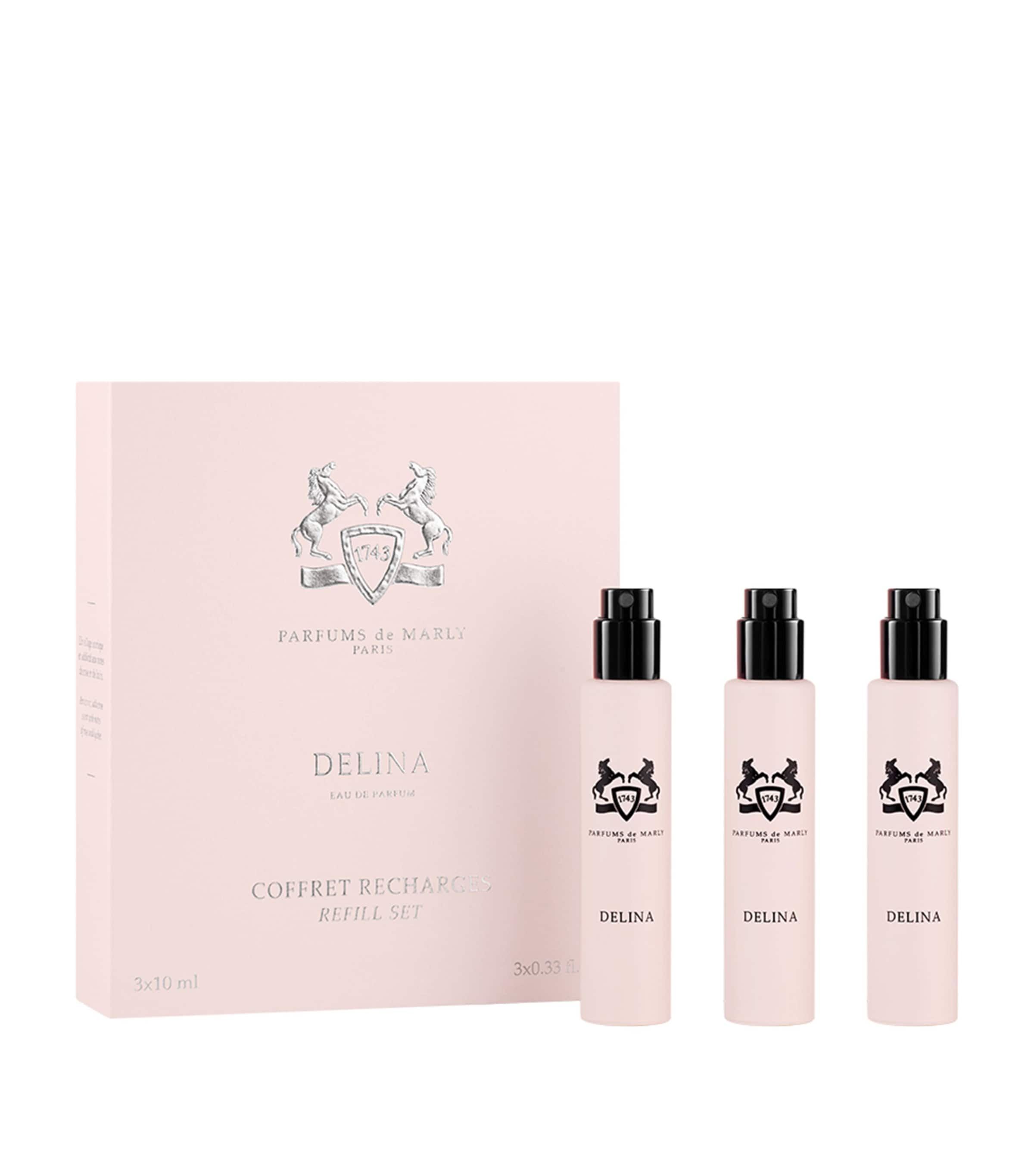 Parfums de Marly Delina Eau De Parfum Travel Refill Set (3 x 10ml) | Perfume | Womens Perfume | Beauty Gift Sets | Perfume Gift Sets | Womens | Designers | Parfums De Marly
