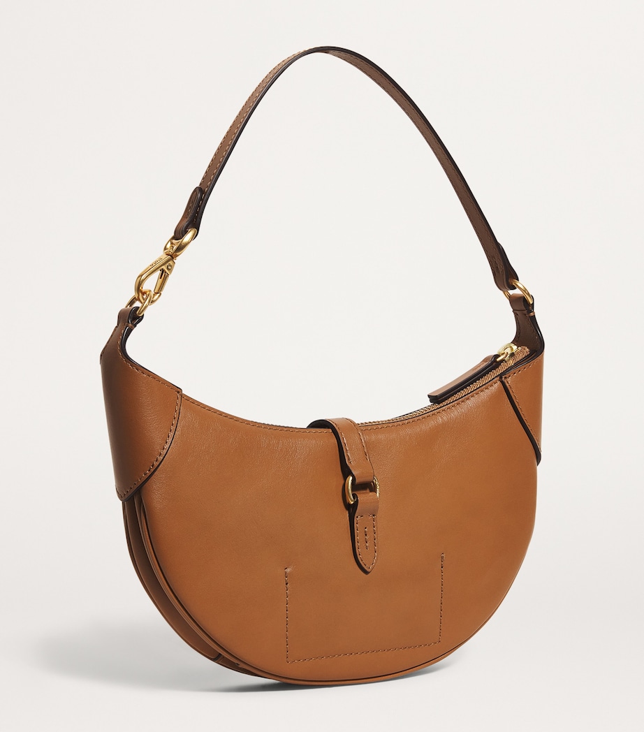 Polo Ralph Lauren Leather Polo ID Shoulder Bag Cla Tan Image 3