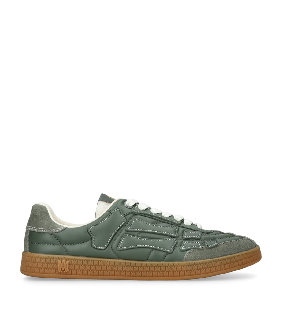AMIRI Leather Pacific Football Sneakers Mid Green Image 1