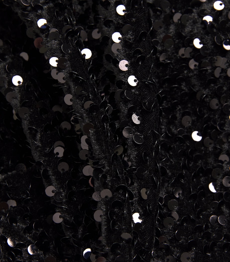 Velvet Embellished Top BLACK Image 5