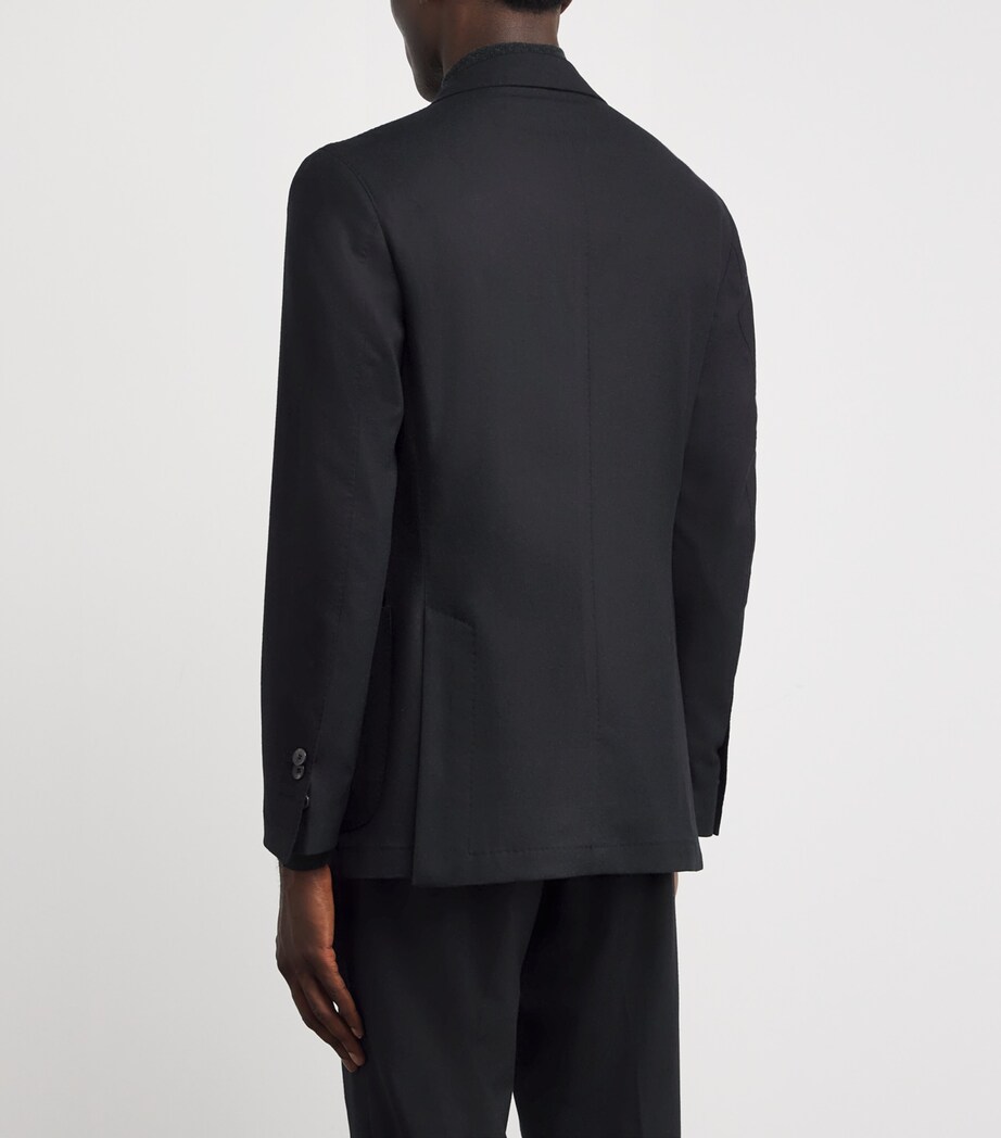 Cashmere Unstructured Blazer 30 - BLACK Image 4