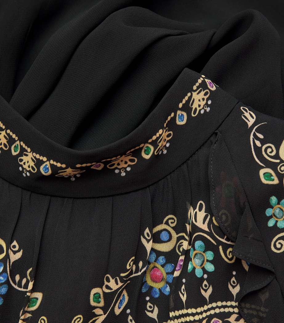 Georgette Printed Jacqui B Midi Dress 2344-PENDANT SCALLOP Image 5