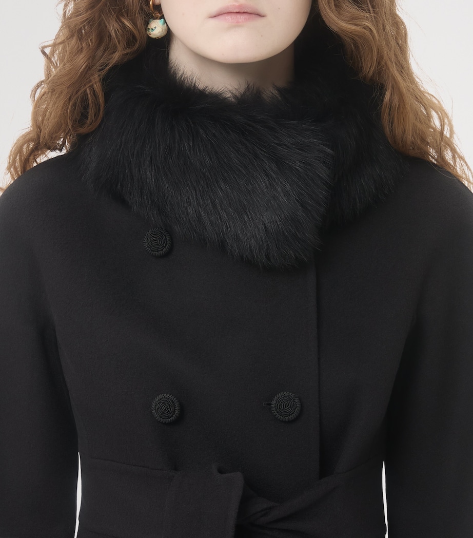 Virgin Wool-Cashmere Belted Coat 0NO Image 5