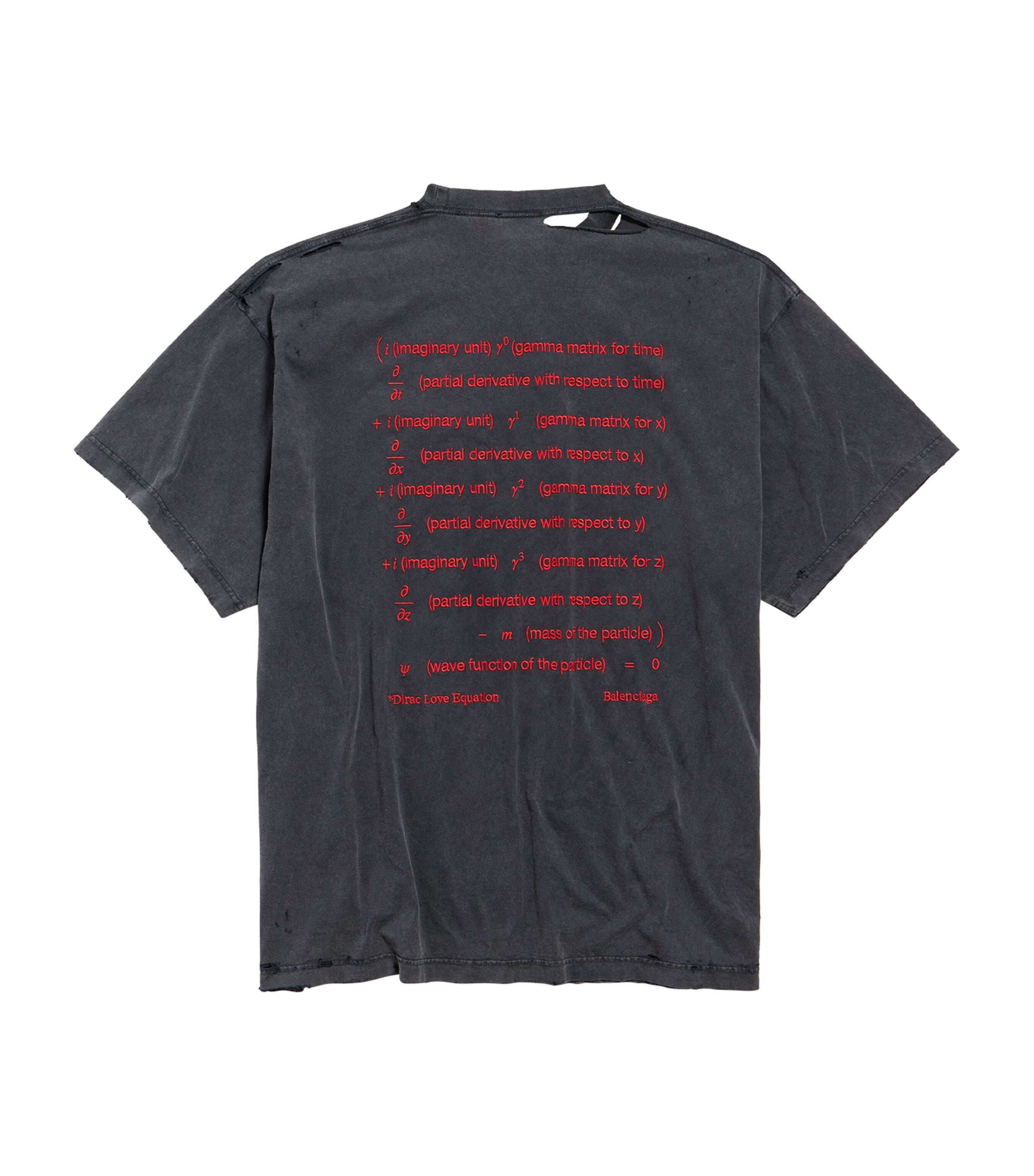 Balenciaga Mens Cotton Dirac Formula T-Shirt Image 6