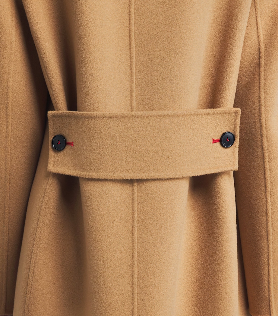 Wool-Cashmere Double-Faced Coat 44 CAMEL Image 7