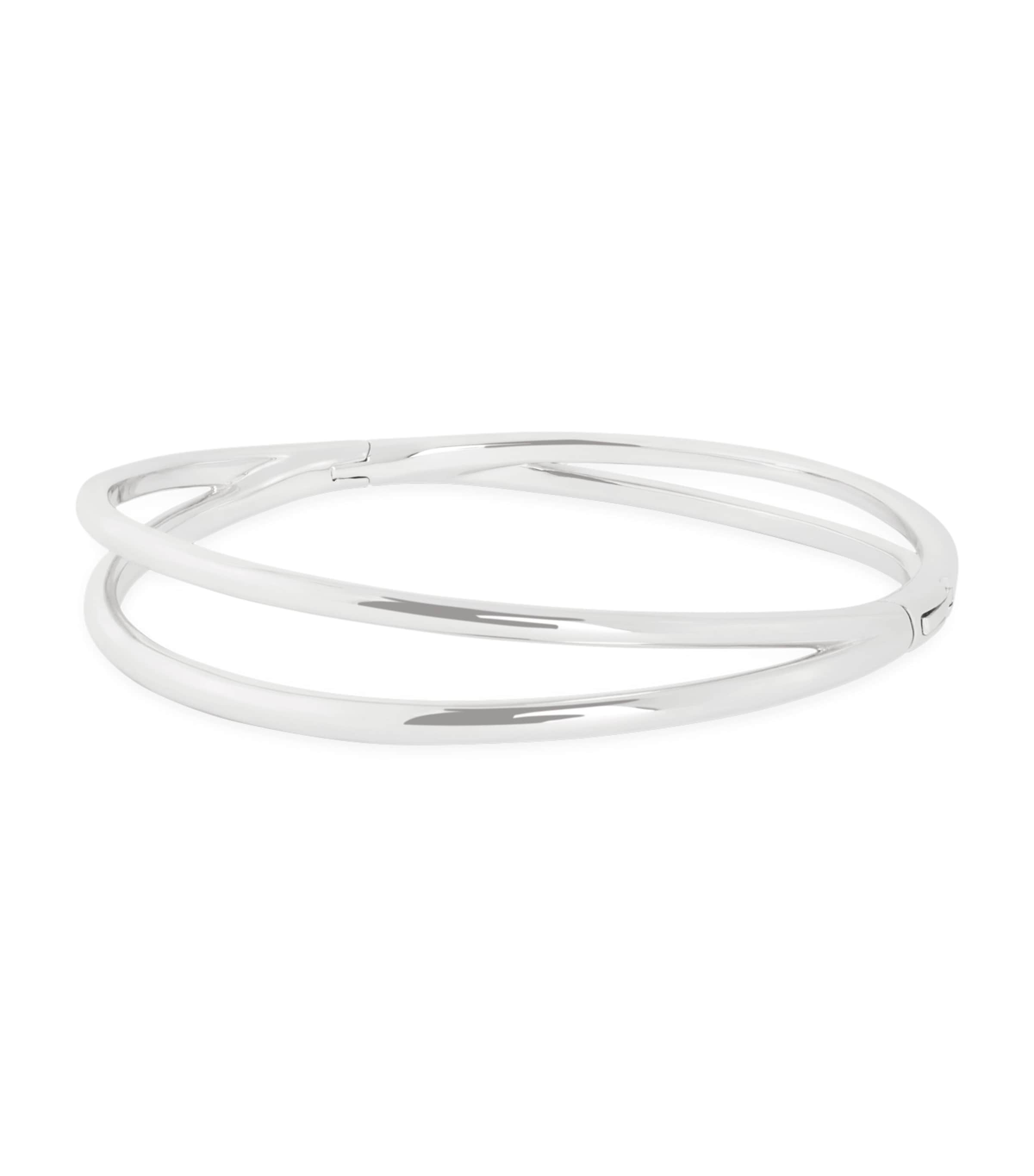 Crossover Illusion Twist Bangle SILVER Image 1