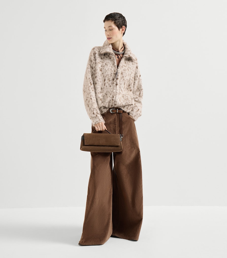 Brunello Cucinelli Womens Silk-Blend Shirt Image 3