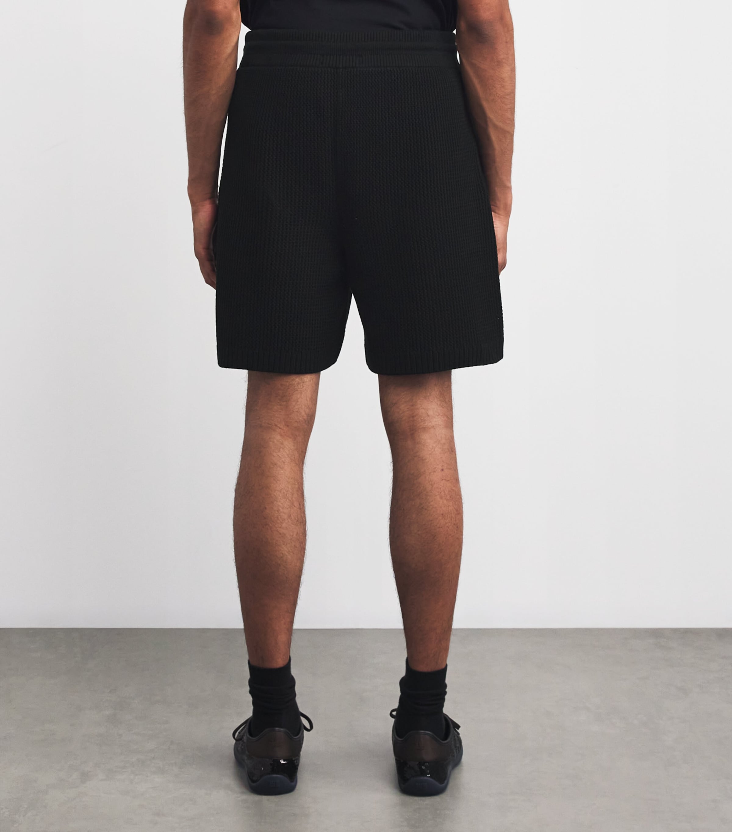 Cotton Crochet Hollywood Auto Shorts BLACK Image 4