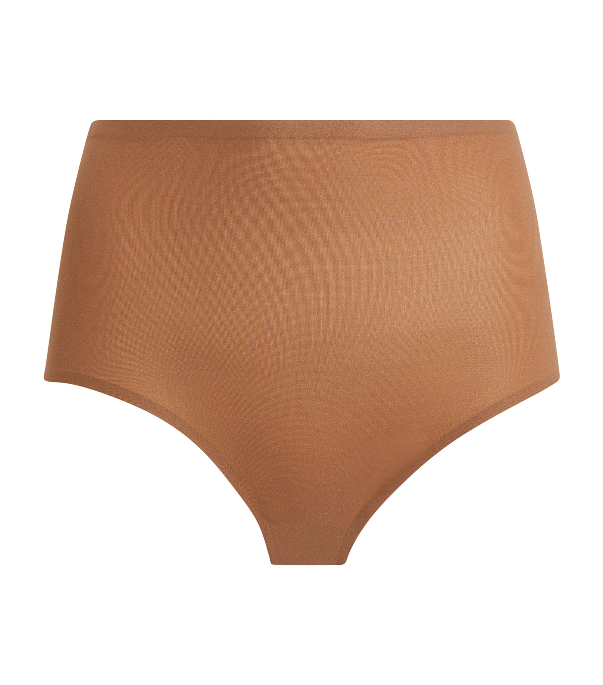 Shop Chantelle High-waist Softstretch Briefs In Brown