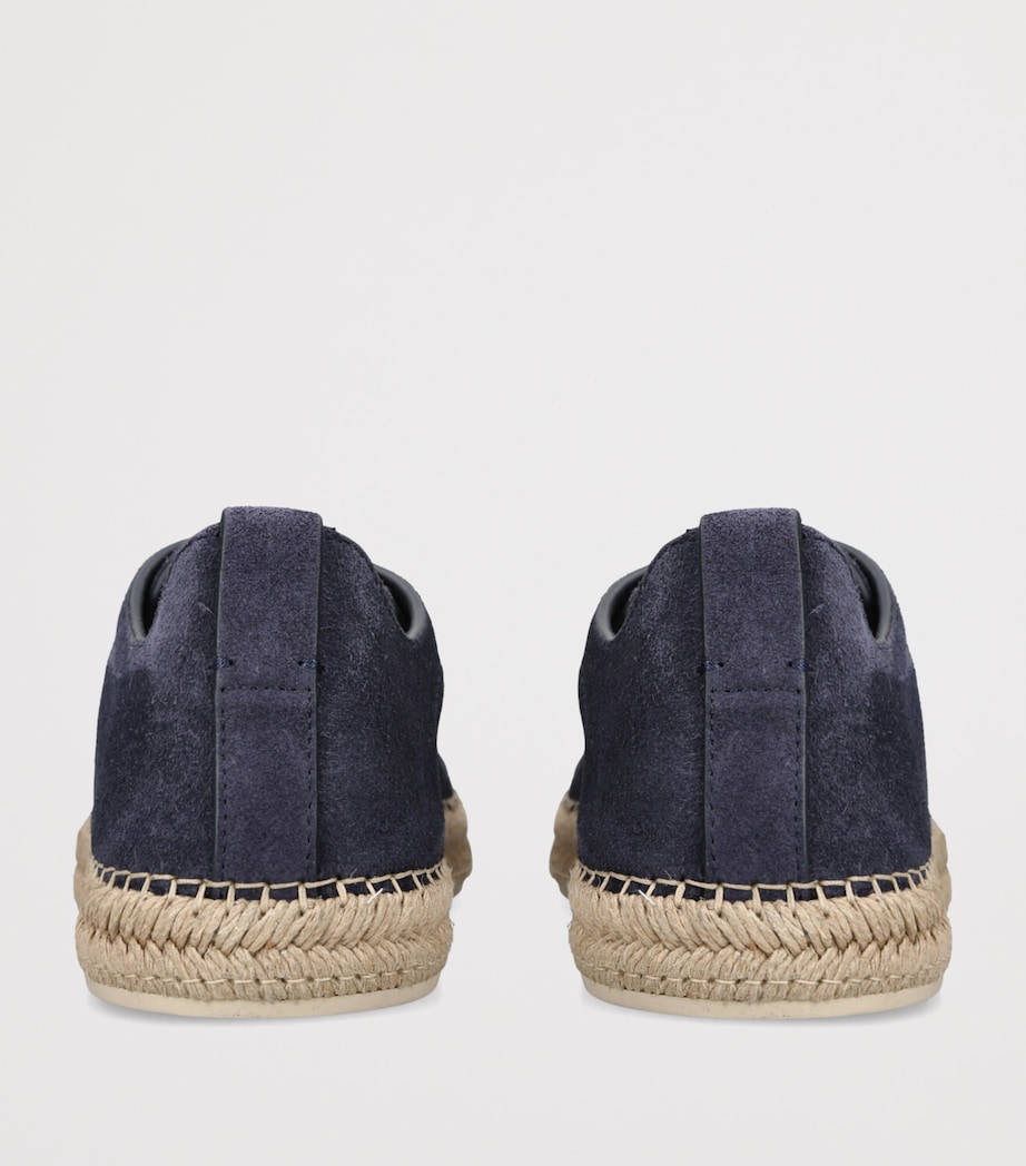 Suede Triple Stitch Espadrilles BLUE Image 2