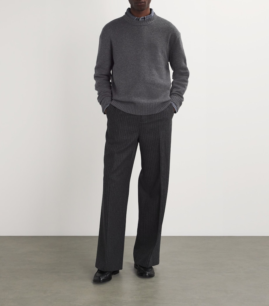 Wool-Cashmere Sweater LIGHT GREY MELANGE Image 2