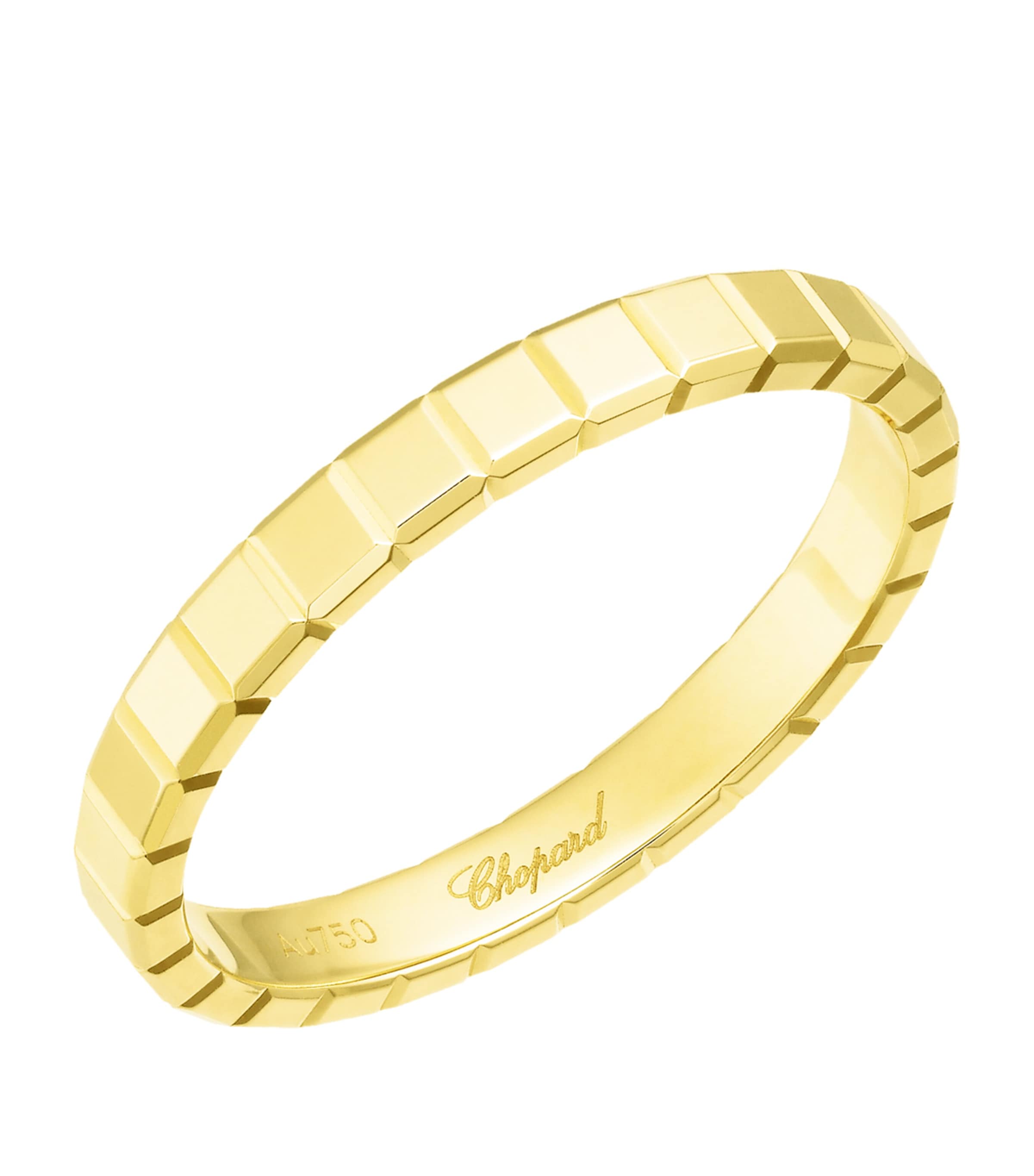 Shop Chopard Yellow Gold Ice Cube Ring