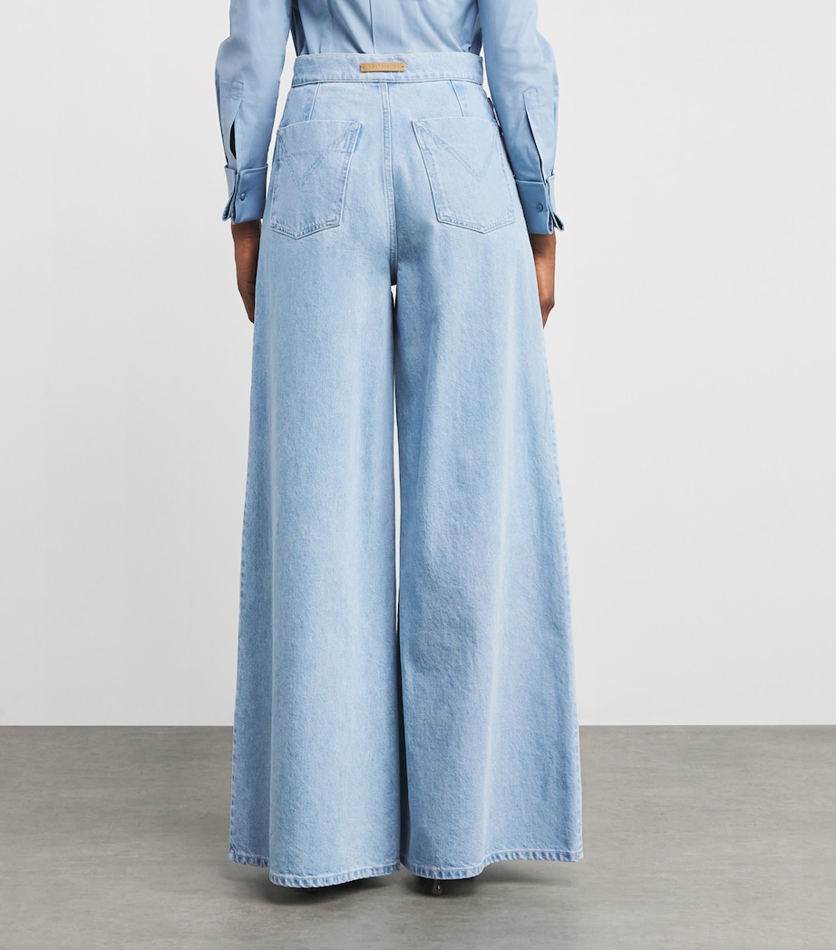 Wide-Leg Jeans LIGHT BLUE Image 4