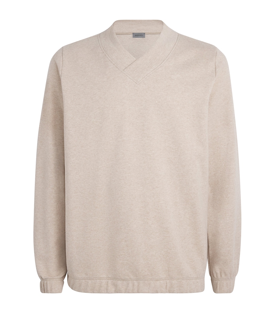 Cotton-Blend Cozy Living Sweatshirt 2895 CAMEL MELANGE Image 1