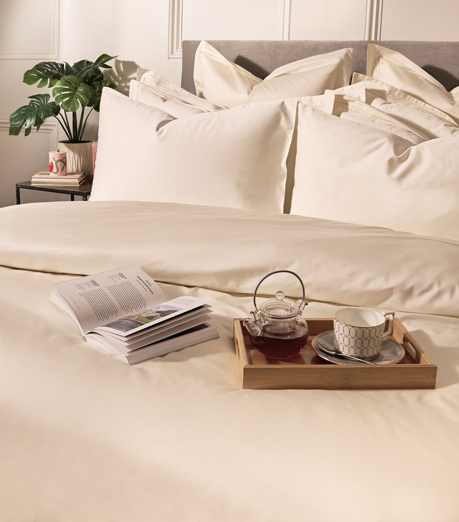 Harrods of London Brompton II Single Duvet Cover Set (135cm x 200cm) Ivory Image 4