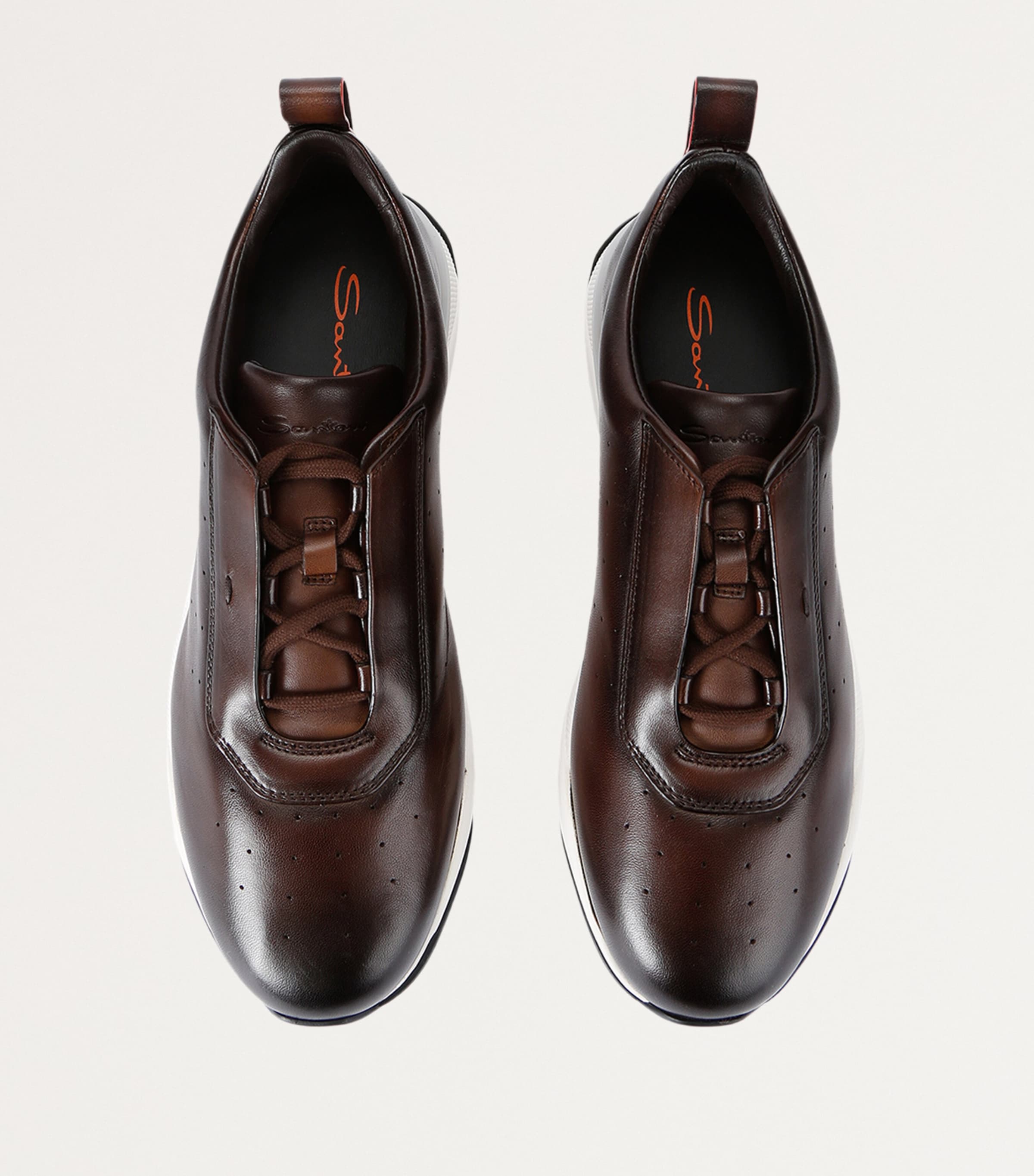 Leather Innova Sneakers DARK BROWN Image 4