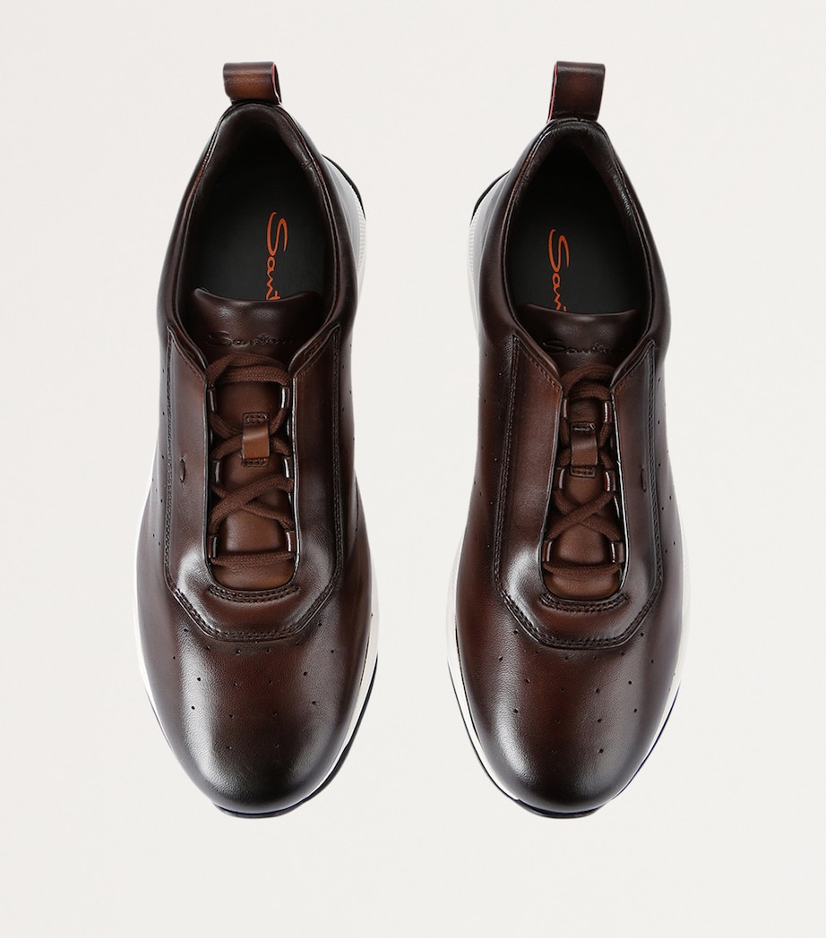 Leather Innova Sneakers DARK BROWN Image 4
