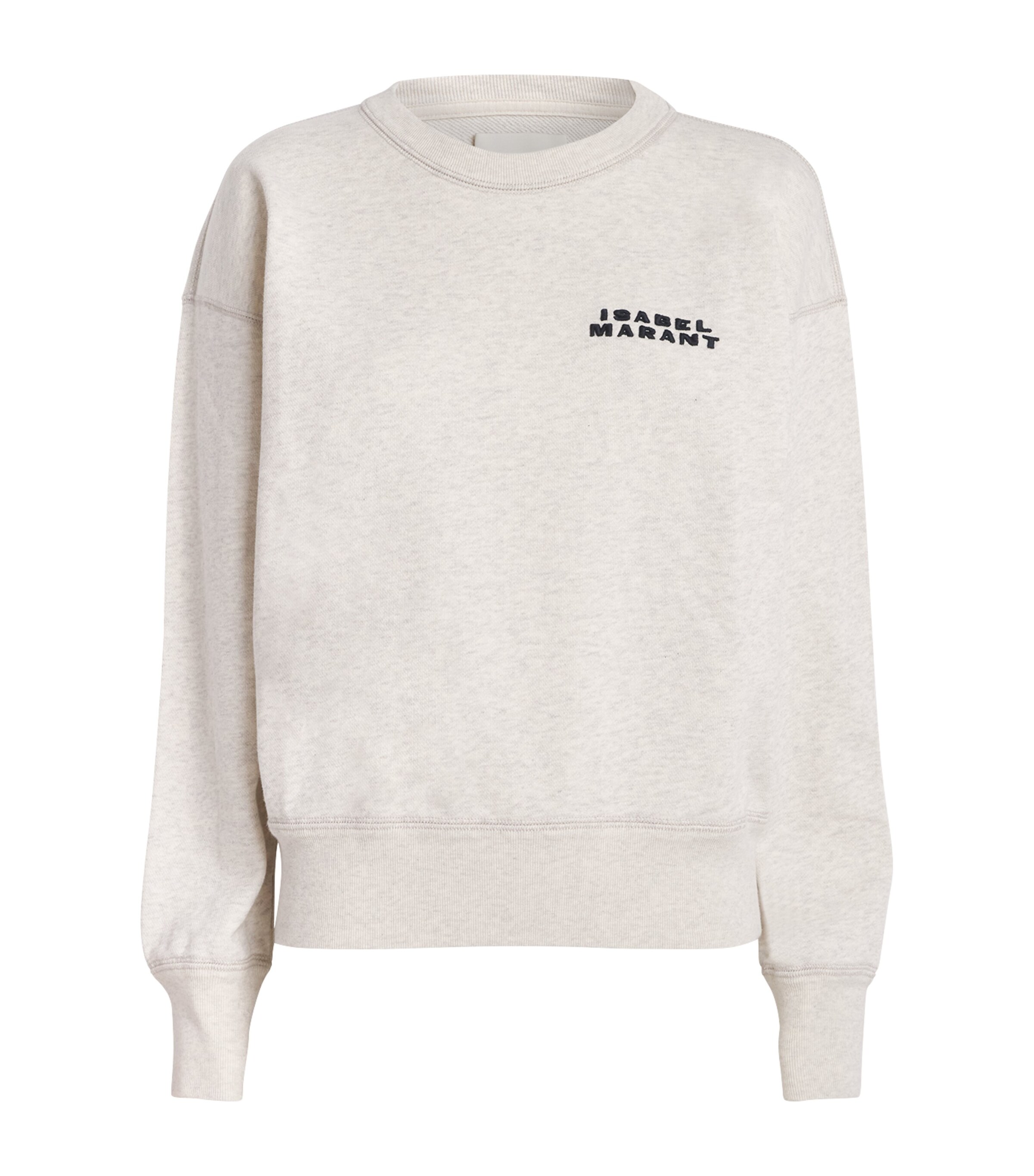 Isabel Marant Cotton-Blend Shad Logo Sweatshirt | Women Clothing | Tops | Sweatshirts & Hoodies | Loungewear | Lounge Tops | Designers | Isabel Marant