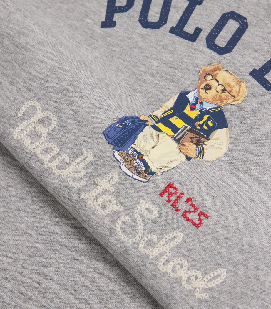 Cotton Polo Bear T-Shirt (2-7 Years) GREY Image 3
