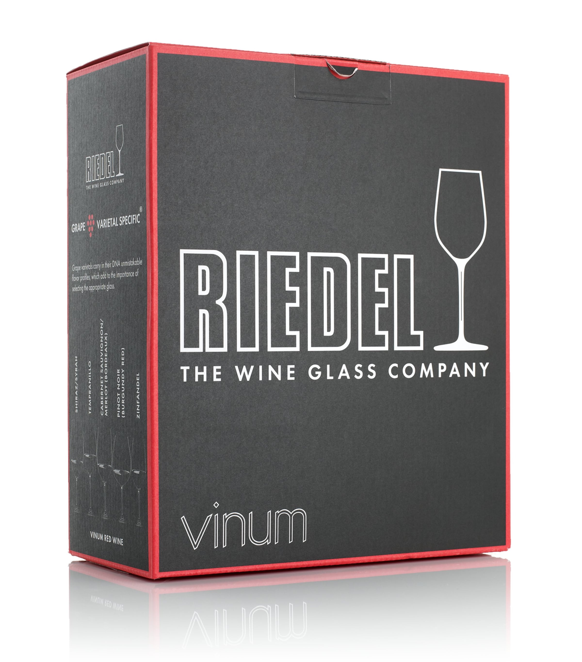 Riedel Set of 2 Crystal Vinum Pinot Noir Glasses (725ml) Clear Image 2