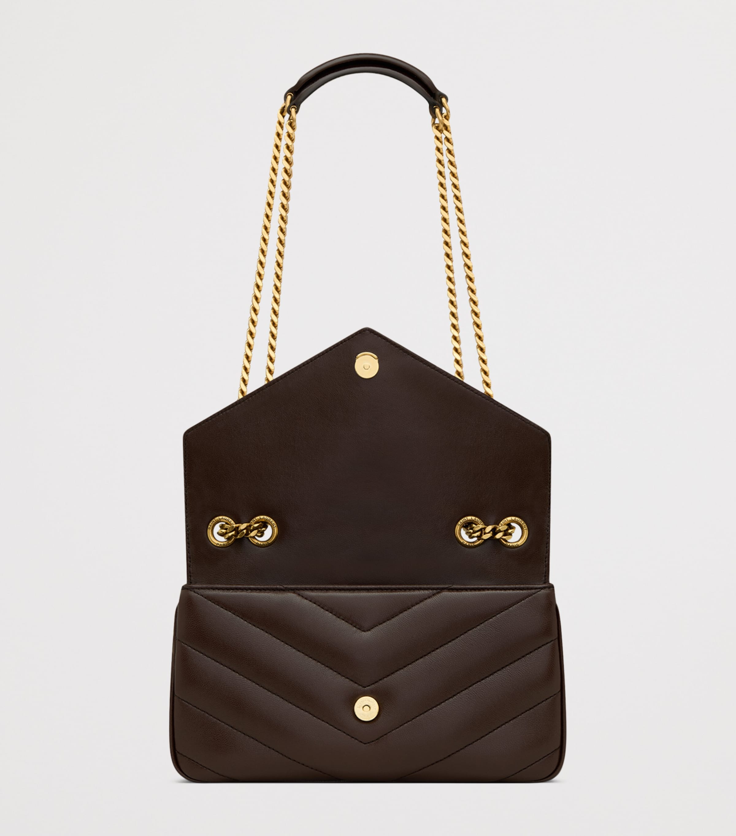Saint Laurent Small Leather Loulou Shoulder Bag Image 5