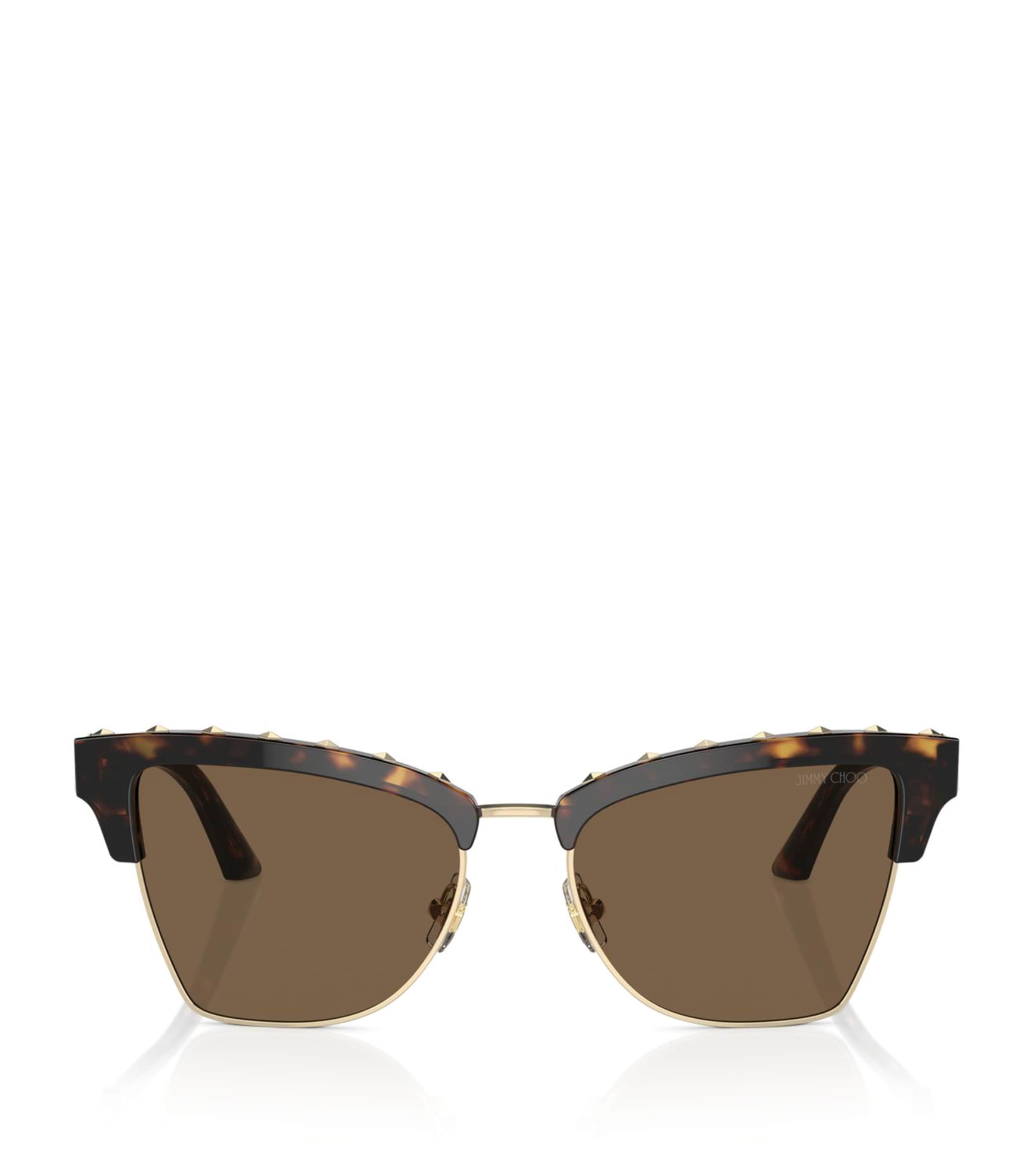 Jimmy Choo Acetate Jc5014 Sunglasses In Brown